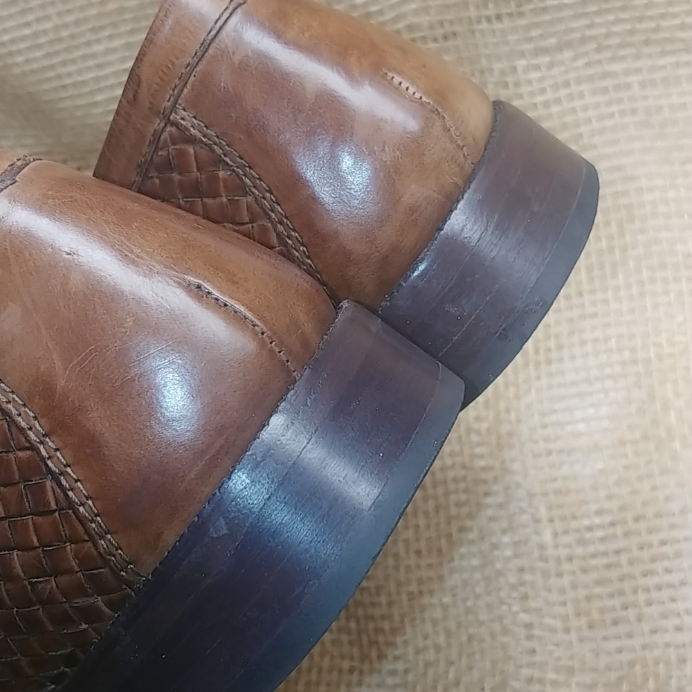 Johnston & Murphy woven leather tassel loafers - Picture 10 of 10
